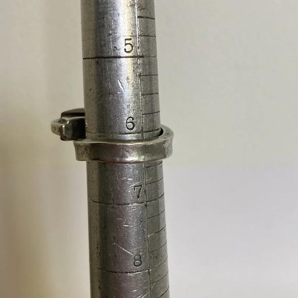 Anne Marie Chagnon Solid Pewter Ring Wood Ring - Picture 7 of 10